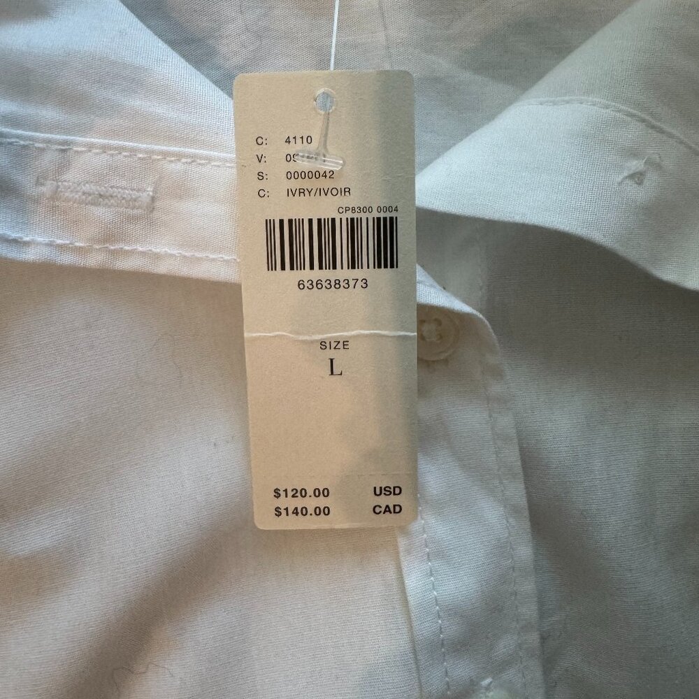 Maeve White Button-Down Blouse - image 4